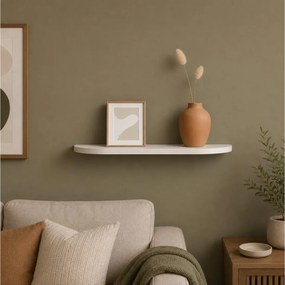 Ράφι τοίχου Homea - 57x19x1.8cm - Λευκό