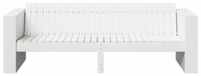 vidaXL Καναπές Κήπου Λευκό 185.5 x 60 x 62 εκ. Μασίφ ξύλο πεύκου