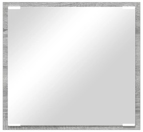 vidaXL LED Καθρέφτης Μπάνιου Γκρι Σοναμά 40x8.5x37 εκ Επεξεργασμένο Ξύλο
