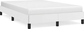 vidaXL Πλαίσιο Κρεβατιού χωρίς στρώμα Λευκό 120x190 εκ.Συνθ. Δέρμα