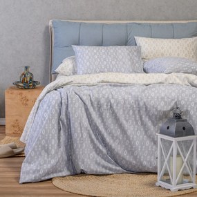 Σεντόνια Υπέρδιπλα (Σετ) Melinen Casual Line River L.Grey