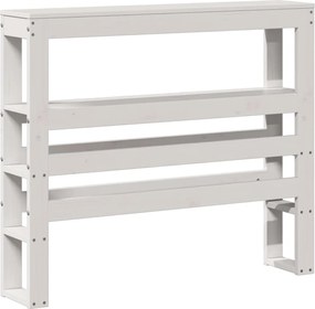 vidaXL Σκελετός Κρεβ. Χωρίς Στρώμα Λευκό 90x200 εκ Μασίφ Πεύκο