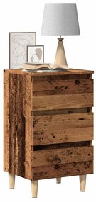 κομοδίνο ντουλάπι παλιό ξύλο 40x35x69 cm κατασκευασμένο ξύλο