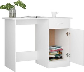 vidaXL Γραφείο Λευκό 100 x 50 x 76 εκ. από Επεξ. Ξύλο