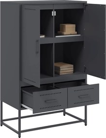 vidaXL Ντουλάπι Ανθρακί 68x39x111,5 εκ. από Χάλυβα
