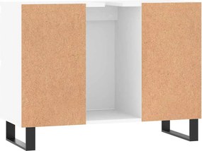 vidaXL Ντουλάπι Μπάνιου Λευκό 80 x 33 x 60 εκ. Επεξεργασμένο Ξύλο
