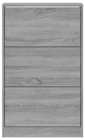 vidaXL Παπουτσοθήκη Γκρι Sonoma 63x24x103 εκ. από Επεξεργασμένο Ξύλο
