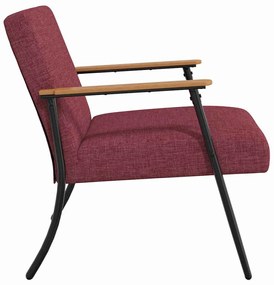 vidaXL Πολυθρόνα Κόκκινο 59 x 75 x 78 εκ ύφασμα