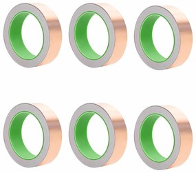 vidaXL Χαλκοταινία 6 pcs Χάλκινο 2000 x 3 εκ Χάλκινο