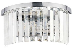 Φωτιστικό Τοίχου-Απλίκα Cristal 7632 32x15x16cm 2xE14 Silver-Clear Nowodvorski