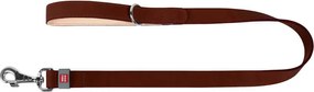 WAUDOG natural leather dog leash 14 mm wide, 122 cm long brown