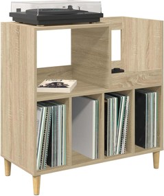 vidaXL Βάση πικάπ Sonoma Δρυς 82 x 39,5 x 82,5 εκ Επεξεργασμένο Ξύλο