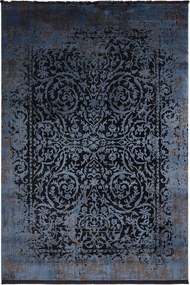 Χαλί Naf Naf Negro 12873 L02 Blue-Black Βιοκαρπέτ 160X230cm