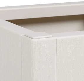 vidaXL Γλάστρα Κήπου Λευκό 36 x 36 x 35 εκ. Πολυπροπυλένιο