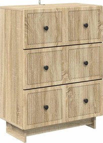 vidaXL Ντουλάπι με Συρτάρια 66 x 34,5 x 90 εκ Επεξεργασμένο Ξύλο