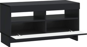 vidaXL Ντουλάπα LED Τηλεόρασης Μαύρο Επεξεργασμένο Ξύλο
