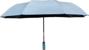 Αυτόματη ομπρέλα σπαστή με φακό LED - 10K - Tradesor - 585670 - Light Blue
