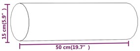 Μαξιλάρια Διακοσμητικά 2 τεμ. Ροζ Ø15x50 εκ. Βελούδινα - Ροζ