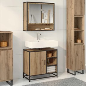 vidaXL Σετ Επίπλων Μπάνιου 2 pcs Artisan Oak Επεξεργασμένο ξύλο