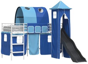 vidaXL Λευκό και Μπλε 99,5 x 190 εκ.