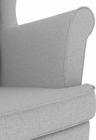 vidaXL πολυθρόνα Cloud Grey 74x84x100 cm Ύφασμα