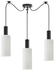 Φωτιστικό Οροφής Τρίφωτο Homelighting 77-8563 Black/White