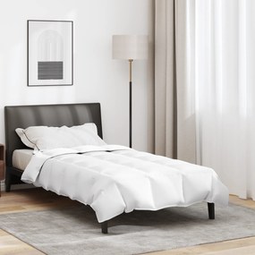 vidaXL Κουβέρτια & Κουβέρτες Λευκό 140 x 200 cm Πούπουλο