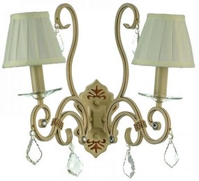 Φωτιστικό Τοίχου-Απλίκα 43308-2 37x41cm 2xΕ14 Beige Inlight