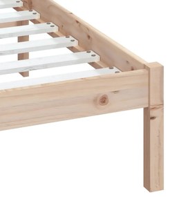 vidaXL Πλαίσιο Κρεβατιού 150 x 200 εκ. Μασίφ Ξύλο King Size