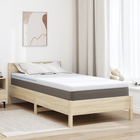 vidaXL Στρώματα Λευκό 90 x 190 cm 100% ύφασμα πολυεστέρα με τζακάρ