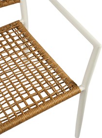 Πολυθρόνα Sati Φυσικό με λευκό σκελετό 57 x 60 x 88