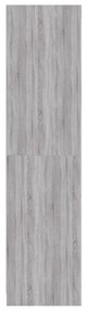 vidaXL Ντουλάπα Γκρι Sonoma 100 x 50 x 200 εκ. από Επεξεργασμένο Ξύλο