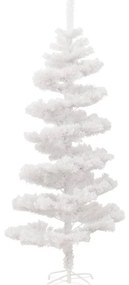 vidaXL Χριστουγεν. Δέντρο Προφωτισμένο Τεχνητό Μπάλες Λευκό 150εκ