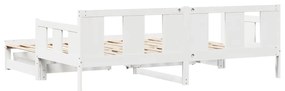 vidaXL Καναπές Κρεβάτι Συρόμενος Χωρίς Στρώμα 90x190 εκ. &amp; Συρτάρια