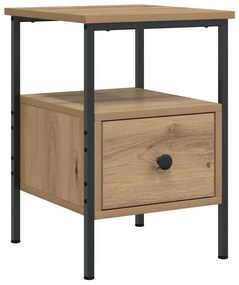 vidaXL Κομοδίνο Αρτισιανή Δρυς 34x36x50 εκ. από Επεξεργασμένο Ξύλο