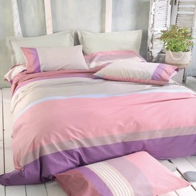 Πάπλωμα Savoy (Σετ 3τμχ) Pink Ρυθμός Υπέρδιπλο 220x240cm Βαμβάκι-Πολυέστερ