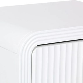 Κομοδίνο Zeplen pakoworld MDF σε λευκή απόχρωση 40x30x53εκ