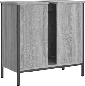 vidaXL Ντουλάπι Νιπτήρα Μπάνιου Γκρι Sonoma 60x30x60 εκ. Επεξ. Ξύλο