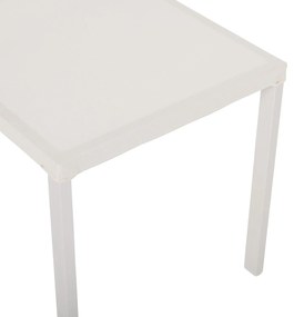 Καρέκλα C5921.02 Αλουμινίου με Rattan &amp; Textline Λευκή - Μπέζ 46x55,5x83Yεκ. 46x55.5x83 εκ.