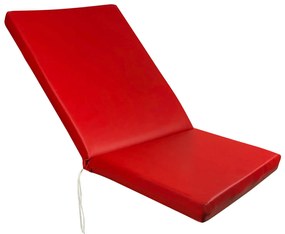 Tesias Στρώμα sezlong 124x60x6cm δερματίνη - κόκκινο της ferrari-Tesias  TES-1575