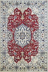 Χειροποίητο Χαλί Persian Nain Wool-Silk 197Χ117 197Χ117cm