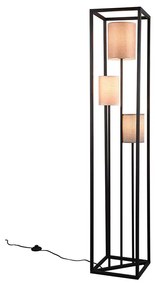 Φωτιστικό Δαπέδου Trio Lighting Ross 403100317 Μαύρο Ματ με Αμπαζούρ