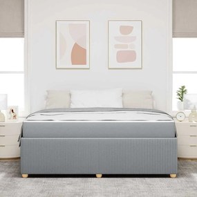 vidaXL Σκελετός Κρεβατιού Άλλο Ανοιχτό γκρι 180 x 200 cm ύφασμα