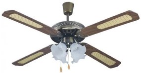 Ανεμιστήρας οροφής 52" καφέ με 4 φώτα PRCF-80279 Primo 800279 Καφέ