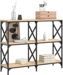 vidaXL Τραπέζι Κονσόλα Sonoma Δρυς 100 x 28 x 80,5 εκ. Επεξεργ. Ξύλο