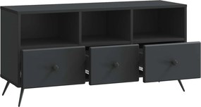 vidaXL Ντουλάπι TV 102 x 34,5 x 50 cm Μαύρο Επεξεργασμένο Ξύλο