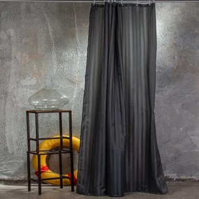 Κουρτίνα Μπάνιου Jacquard Anthracite Melinen 180Πx200Υ 180x200cm Πολυέστερ