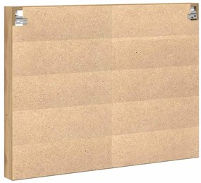 vidaXL Βιτρίνα με ράφι Επιτοίχιο Άλλο artisan δρυς 100 x 8.5 x 75 cm