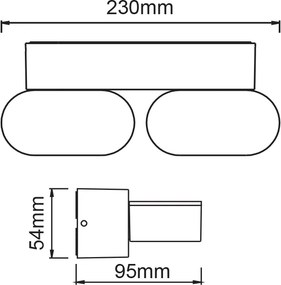 Απλίκα LED Εξωτερικού Χώρου Aca Vesc LG1682G