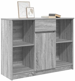 vidaXL Συρταριέρα με Συρτάρια Γκρι Sonoma 101x35x76 εκ. από Επεξ. Ξύλο